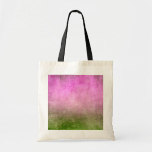 Tote Bag Couleurs Grunge - Rose & Vert