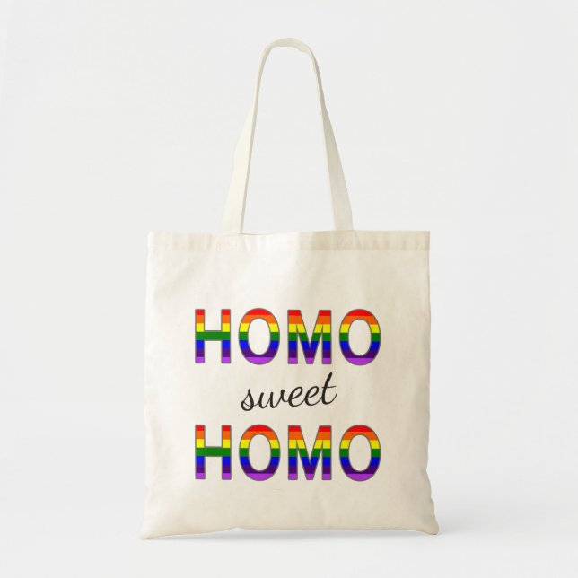 Tote Bag Couleurs homos douces homos gaies drôles (Devant)