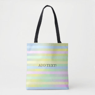 Tote Bag Couleurs pastel arc-en-ciel