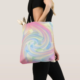 Tote Bag Couleurs Pastel Flower Elegant Tourbillonnant Abst