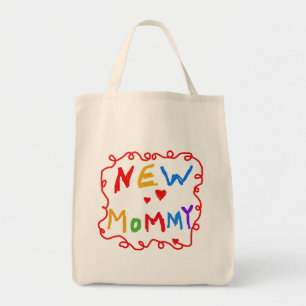 Tote Bag Couleurs primaires Texte Nouveaux T-shirts maman