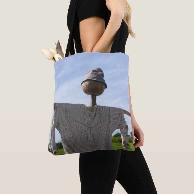 Tote Bag Country Farm Garden Scarecrow (De près)