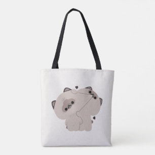 Tote Bag Couple de chat balinais
