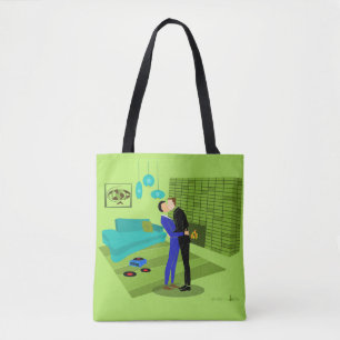 Tote Bag Couple gay rétro dans l'amour