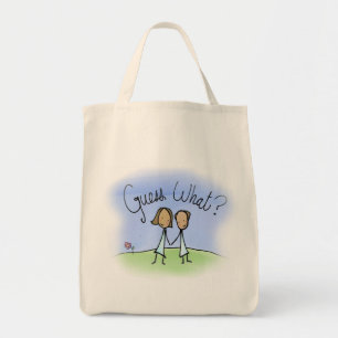 Tote Bag Couple Lesbienne mignonne Devinez quoi