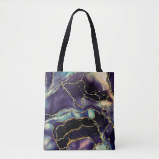 Tote Bag Courants de teintes translucides, sertissant swi m