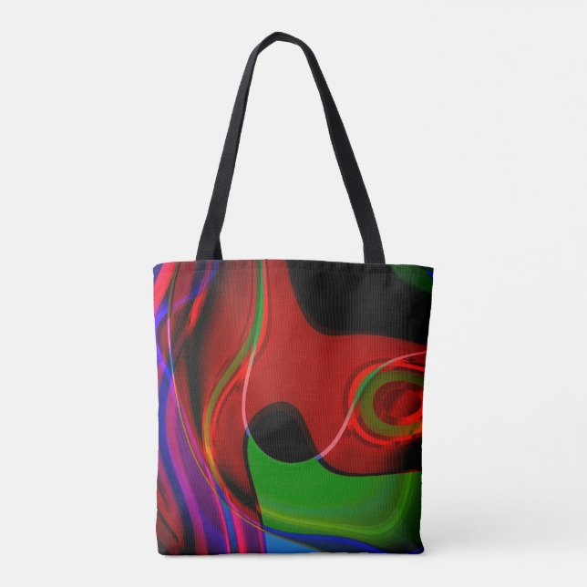 Tote Bag Courbe de trait avec un léger chevauchement sur ro (Dos)