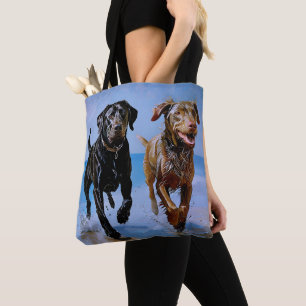 Tote Bag "Courez libre, courez ensemble" Meilleurs amis de