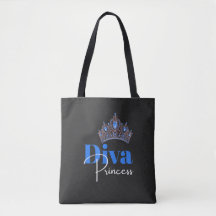 Couronne bleue avec diamants femmes