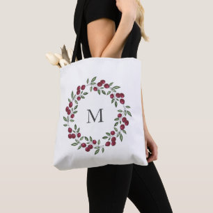 Tote Bag Couronne de baies rouges 