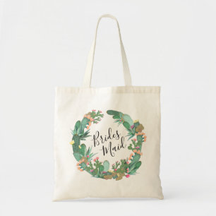 Tote Bag Couronne de cactus succulents aquarelle Demoiselle
