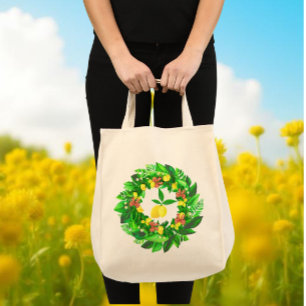 Tote Bag Couronne de citron jaune