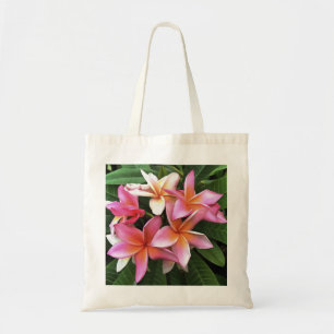 Tote Bag Couronne De Fleur De Frangipani Rose Pâle