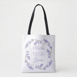 Tote Bag Couronne de fleurs de lavande pour la mère du mari