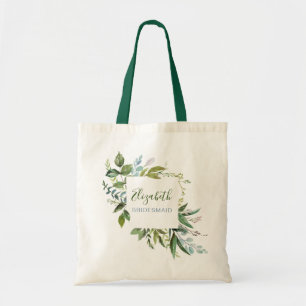 Tote Bag Couronne de mariée avec nom