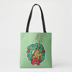 Tote Bag Couronne de Noël de Grinch Max