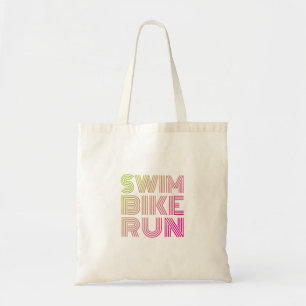 Tote Bag Course à vélo de natation, Triathlon