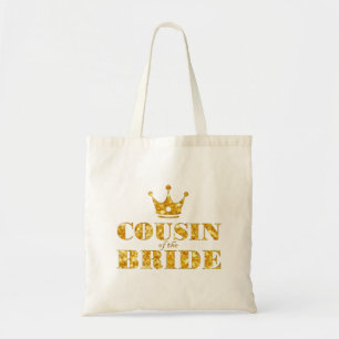 Tote Bag Cousine d'or de parties scintillantes de la jeune