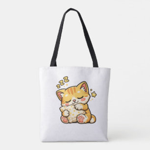 Tote Bag Coussin de chat endormi mignon