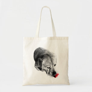 Tote Bag "coussin de chien de langue rouge", "coussin de la