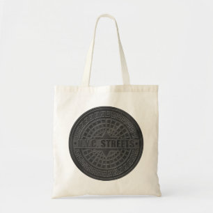 Tote Bag Couvercles de trou en marbre noir