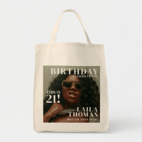 Couverture de magazine de fête d'anniversaire sur