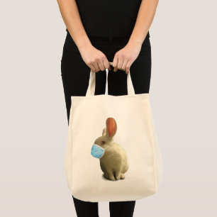 Tote Bag COVID Mask Bunny Fourre-tout