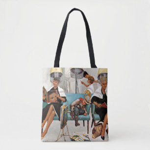 Tote Bag Cowboy endormi dans le salon de beauté