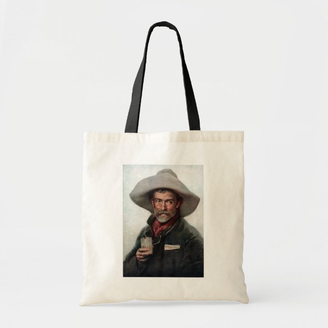 Tote Bag Cowboy espagnol Ranchero dans le Vieux-Ouest Saloo (Devant)