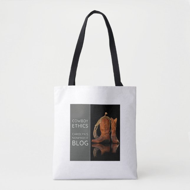 Tote Bag Cowboy Ethics Fourre-tout par Carolyn (Devant)