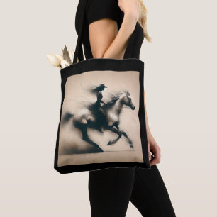 Tote Bag Cowgirl à cheval, Western Cowgirl