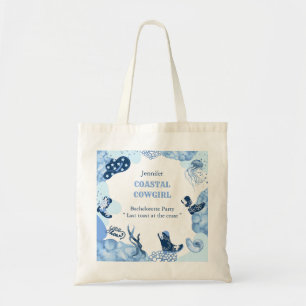 Tote Bag cowgirl côtière bleue