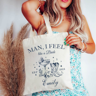 Tote Bag Cowgirl personnalisée Bacheloro Party Social Club