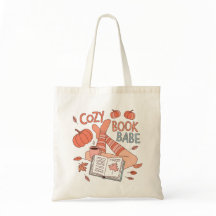 Cozy Book Babe Autumn Reading Aesthetic Design