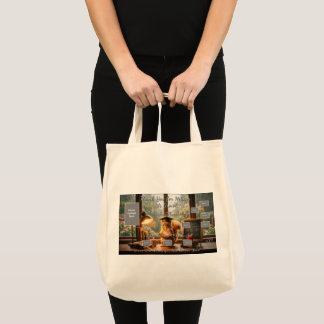 Tote Bag Cozy Rainy Day Squirrel Teacher Appreciation Tote