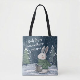 Tote Bag Cozy Winter Reading Book