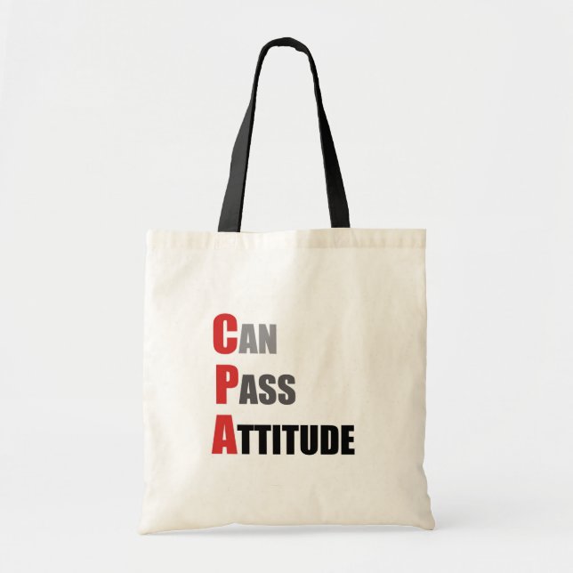 Tote Bag CPA : Peut passer l'attitude (Devant)