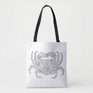 Tote Bag Crabe 2 de Zendoodle