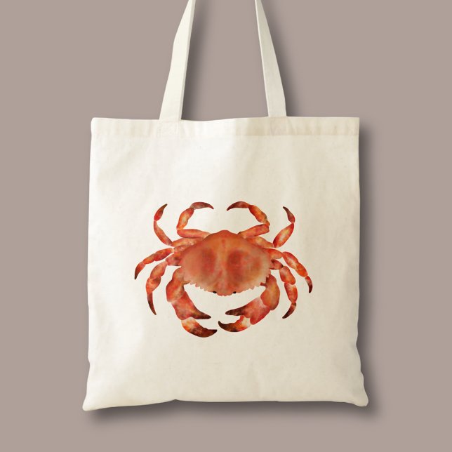 Tote Bag Crabe côtier (Crab crustacean tote bag)