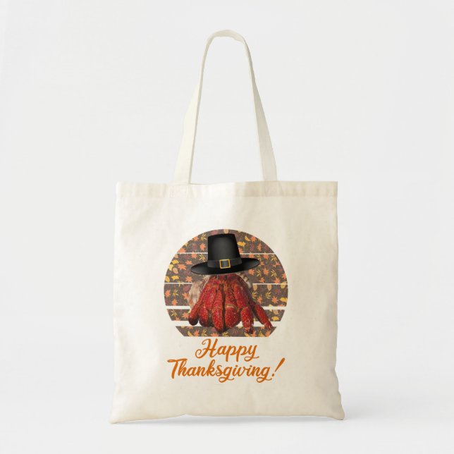Tote Bag Crabe ermite de Thanksgiving (Devant)