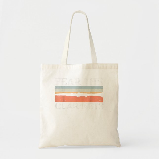 Tote Bag Craindre L'Instrument De Musique Clarinettiste Cla (Devant)