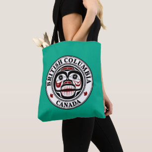 Tote Bag Crâne amérindien Black Graphisme de pleurs