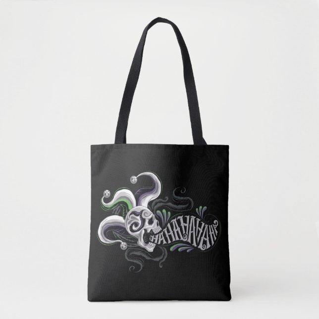 Tote Bag Crâne de joker du peloton | de suicide - Haha (Devant)