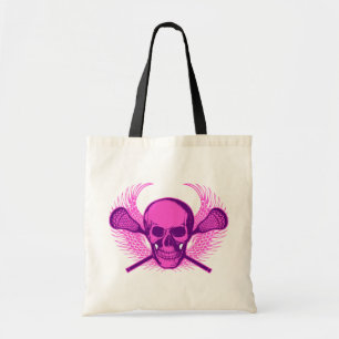 Tote Bag Crâne de lacrosse - pourpre