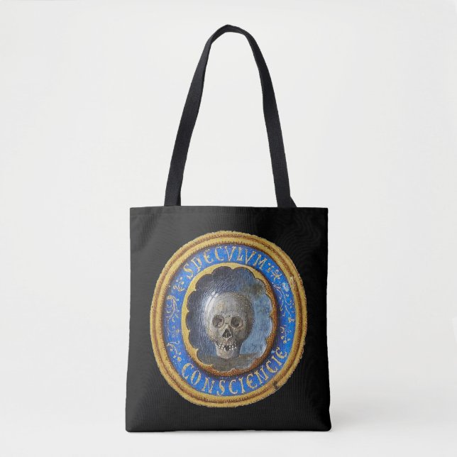 Tote Bag Crâne de manuscrit médiéval tardif (Devant)