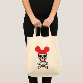 Tote Bag Crâne en Casquette souris-oreille avec X-Bone