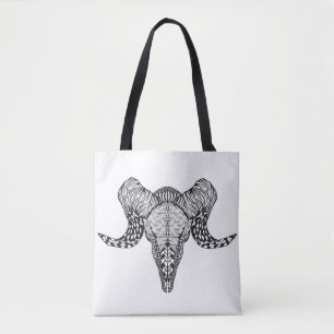 Tote Bag Crâne inspiré 2 de moutons