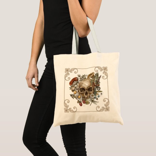 Tote Bag Crâne mystique Vintage (Devant (produit))