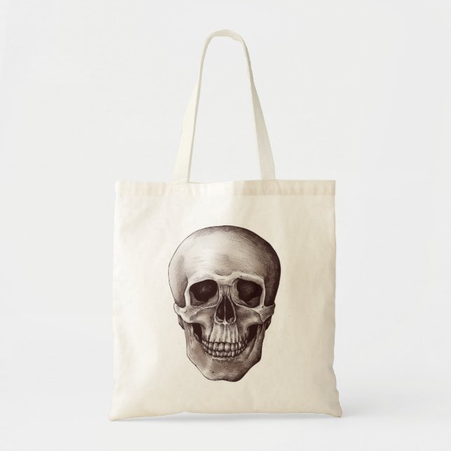 Tote Bag Crâne vintage (Devant)