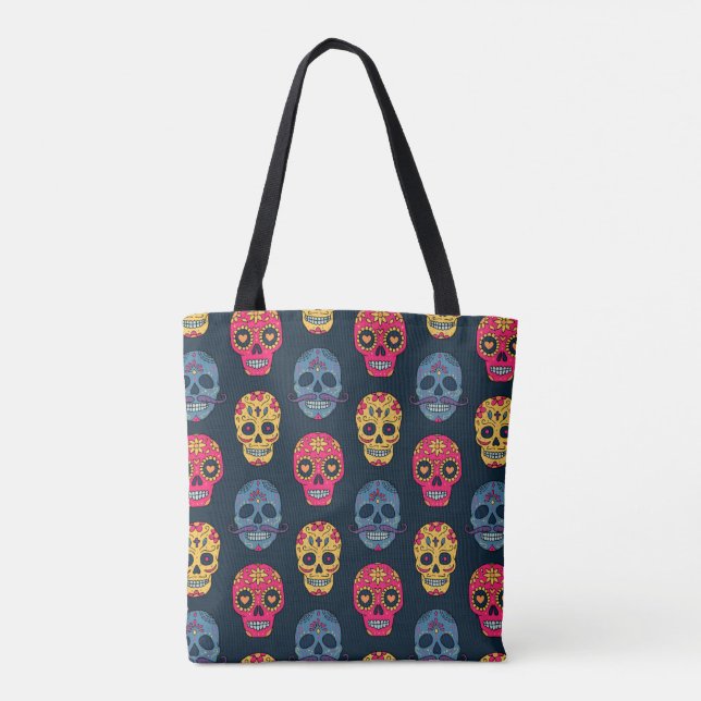 Tote Bag Crânes à sucre (Dos)